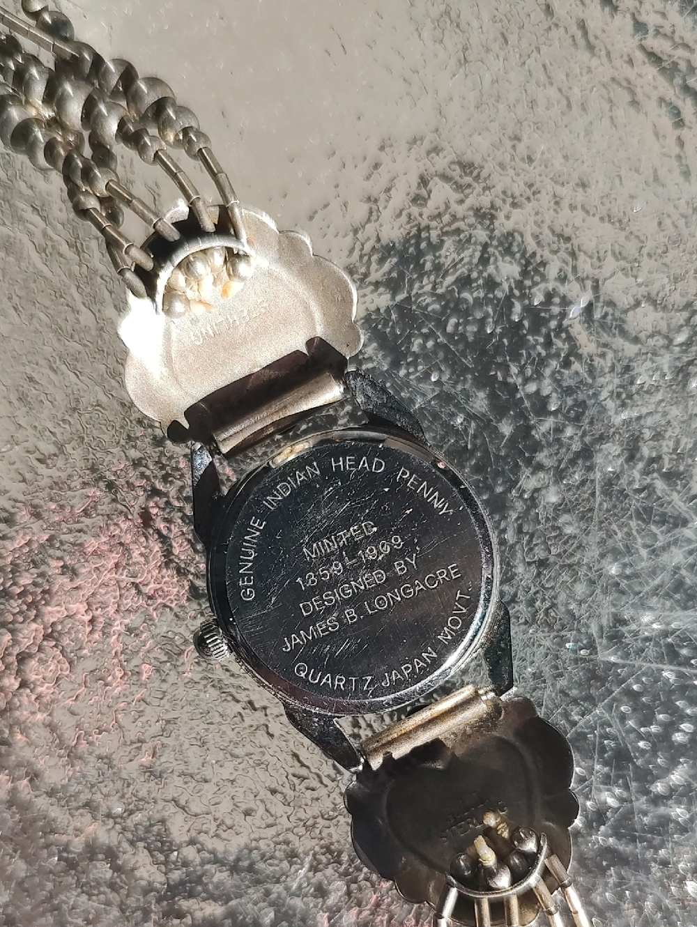 Final Price. Sterling Silver Watch Band With Multiple Gemstones - Picture 3 of 4